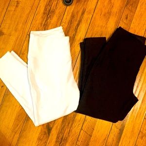 2 Pairs Lysse lace leggings size large